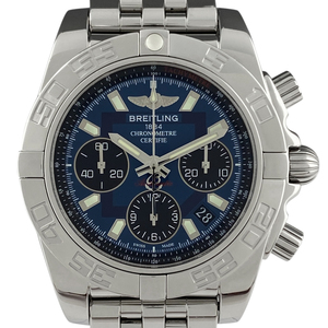 ブライトリング BREITLING クロノマット 41 AB014012/C830 腕時計 SS 自動巻き ブルー メンズ 【中古】