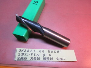 ＮＡＣＨＩ　２刃エンドミル　φ１６　ＵＫ2821-66