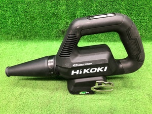 中古品 HiKOKI ハイコーキ 36V マルチボルト コードレスブロワ RB36DB(NNB) ブラック ※バッテリ・充電器別売