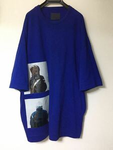 juun.j 19AW Karel Funk PVCグラフィック Tシャツ オーバーサイズ ブルー S