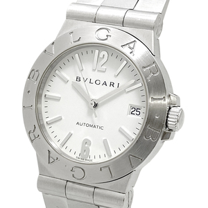 ブルガリ ディアゴノ スポーツ LCV35S メンズ 自動巻き オートマ 白文字盤 デイト BVLGARI