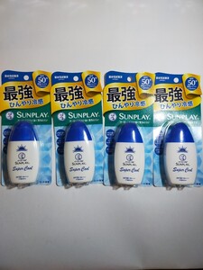 ロート製薬 メンソレータム サンプレイ スーパークール SPF50+ PA++++ UV耐水性** 30g 日焼け止め乳液 顔・身体用 4個セット y10427-4-HB4