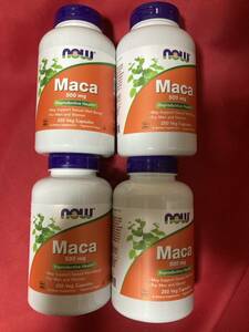 送料無料　期限２０２6年12月以降250カプセル×4　一粒にマカ500mg250カプセル　maca　now社