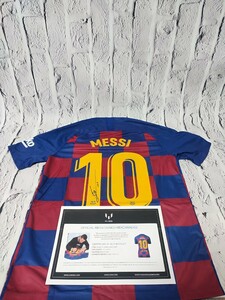 【最終値下げ売り切り】MESSI メッシ バルセロナ 直筆サインユニフォーム 3266-1 M