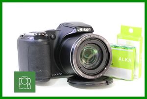 【同梱歓迎】実用■到着後即使える■Nikon COOLPIX L810 ブラック■単三電池対応■電池・4GB SDカード付き■14428