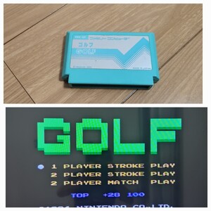 ゴルフ golf【動作確認済み】ファミコン 中央中④【同梱可能】ソフト 希少 レア カセット レトロ ゲーム 昭和 ゲーム