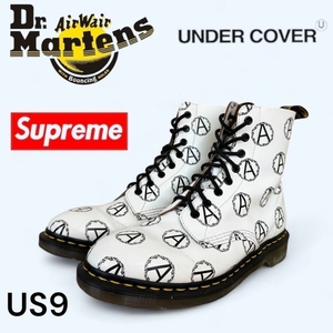 Dr.martens×UNDER COVER×Supreme コラボ　US9 白