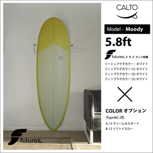 アメリカ直輸入未使用新品 Calto Surf カスタムメイド サーフボード Moody 5.8ft　送料無料