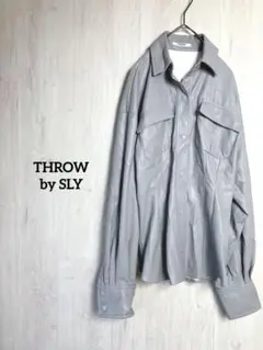 THROW by SLY VEGAN LEATHER TUCKED シャツ　7