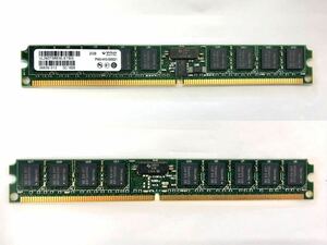 アメリカVirtium製DDR2-800(PC2 6400)ECC2GBローハイトメモリ1枚