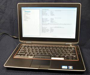 起動確認のみ(ジャンク扱い) DELL Latitude E6320 CPU:i5-2520M RAM:4G HDD:無し (管:KP393