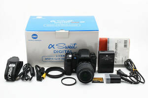 ◆良品・動作OK◆KONICA MINOLTA コニカミノルタ α Sweet DIGITAL レンズキット 元箱・付属完備◆#CE100108