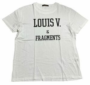 新品同様品 17AW Louis Vuitton Fragment ルイヴィトン フラグメント コラボ Tシャツ 白 XL