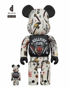 Bearbrick Stranger Things Hellfire Club 100% & 400%ベアブリック ストレンジャー スィング ヘルフアィア クラブ ストレンジャーシングス