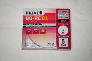 ★　maxell　マクセル　★　データ用　ブルーレイディスク　BD-RE DL　2倍速　5枚組　【 BE50PPLWPA.5S 】