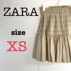 ZARA ザラ【XS】レディース　キュロットレザースカート　ミニスカート