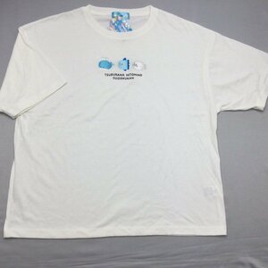 【送料無料】【新品】つぶらな瞳の水族館 レディース半袖Ｔシャツ（ゆったりタイプ）　　LL　2L　　アイボリー★3108