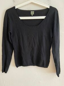 【送料無料】中古 Calvin Klein カルバンクライン ニットセーター ブラック サイズM