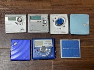 1円〜大量MDプレーヤー SONY MZ-E505 MZ-R909 MZ-N920 MZ-EH50 Panasonic SHARP MDレコーダー MS721-A 状態未確認 完全ノーチェック