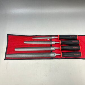 ■□[3] Snap-on スナップオン SGHBF400A粗目半丸やすり レッド 4個 セット 06/061403a□■