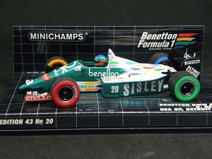 MINICHAMPS 1/43 ベネトンBMW B186 #20 1986 USA GP G・ベルガー