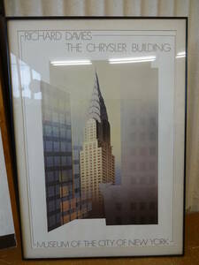 ■□フレーム付き絵画　RICHARD DAVIES 　NEWYORK CITY ポスター　インテリア　ディスプレイ　アートパネル　□■