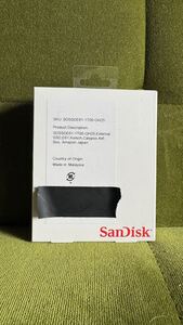 SanDisk SSD 外付け 1TB USB3.2Gen2 読出最大1050MB/秒 防滴防塵 SDSSDE61-1T00-GH25