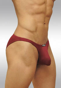 即決新品　ERGOWEAR X3D SUAVE BIKINI -S - Burgundy ダークチェリー色 現品表記サイズ S　エルゴウエアー ビキニブリーフ