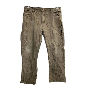 Dickies ワークパンツ W34 ディッキーズ リラックス ペインターパンツ ブラウン コットン メキシコ製 古着卸 アメリカ仕入 2501-68