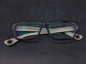 ▽ 【229】 レア品 希少 クロムハーツ メガネ HEY JACK U LATE 2 / CHROME HEARTS アイウェア Eyewear 眼鏡 スクエア フレーム