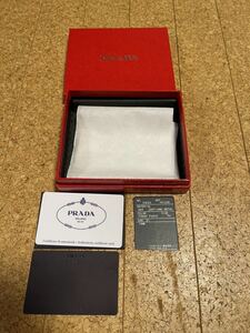 【即決】PRADA 財布 プラダ SAFFIANO METAL FUICO ギャランティ＋箱のみ