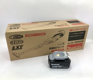 新品 マキタ 充電式クリーナ CL180FDZW 本体のみ + バッテリ BL1860Ｂ ( 18V カプセル式 本体 カプセル 未使用 充電式クリーナー 未使用品