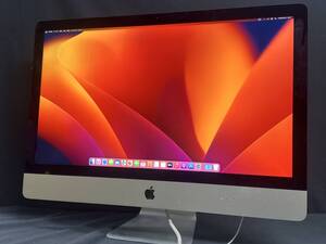 Apple iMac Retina 5K 2017[Core i5(7600) 3.5GHz/RAM:8G/FusionDraive(SSD:32GBGB+HDD:1TB)/27インチ]Ventura 動作品※ジャンク扱い