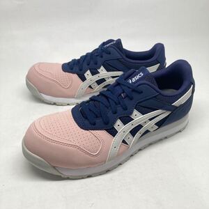 即決!定番! 安全靴 asics LADY ウィンジョブ CP207 23.5cm ネイビー ピンク / アシックス