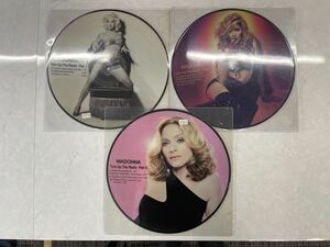 【新品】Madonna マドンナ　Turn Up The Radio Part1/3/4 12inch Picture Disc 限定ピクチャー盤　レコード　3枚セット　