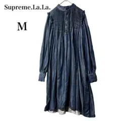 SUPREME.LA.LA. ムネタックフリルツキミニワンピース 長袖 M