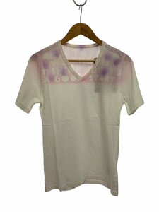 Maison Margiela◆AIDS/エイズ/VネックTシャツ/S/コットン/WHT/S30GJ0007/S20299