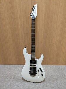 【SPM3238】1円～ibanez アイバニーズ S570B ホワイト エレキギター ソフトケース付 楽器 フロイドローズ HSH 24フレ 1T1V 通電動作未確認