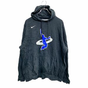 NIKE プリント スウェット パーカー XLサイズ ナイキ ブラック 古着卸 アメリカ仕入 t2411-3177