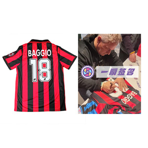 【証拠写真あり】ロベルト バッジョ 直筆サインユニフォーム イタリア代表代表 サッカー選手 稀少品 Roberto Baggio 一瞬サイン証明書付き