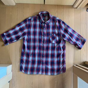 バウンティーハンター　ネルシャツ　七分袖　サイズXL　タータンチェック柄　BXH　BOUNTY HUNTER　MADE　IN　JAPAN　多数落札割引あり