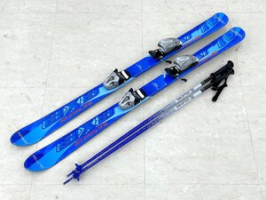 BXB TRASCAP GFRP JR FREE RIDE JX-A1 118cm ジュニア スキーセット ブルー系 TYROLIA SL45/salomon 90cm