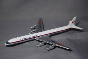 ■1/400 ダグラスDC-8-61日本航空JAL旧鶴丸(箱無し)【検】JAPAN AIRLINES 貴婦人 ドラゴン ジェミニ ヘルパ