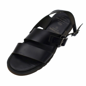 フットザコーチャー foot the coacher SS BELT SANDALS レザー ベルト サンダル 7 1/2(25.5cm) BLACK(ブラック) メンズ