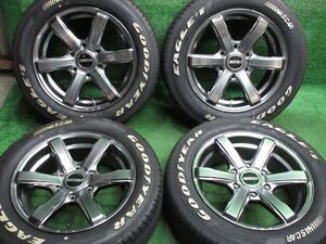 中古 ホイールタイヤ 4本 215/60R17 2022年製 8分山 エセックス EC-17 ラジアル タイヤ グッドイヤー イーグル＃1 ナスカー