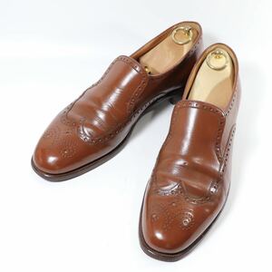 “美品/希少品” Peal&Co ピール＆コー Brooks Brothers ブルックスブラザーズ EDWARD GREEN製 Size:10.5A（1051）WIGMORE 旧工場 ブラウン