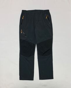 OUTOOR PANTS // ウエストサイドゴム ジップポイント ストレッチ パンツ (ダークグレー系) サイズ L