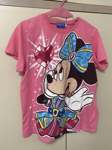 ●キッズ　Disney ミニー　女の子　Tシャツ　半袖　ピンク色　サイズ150 （83）