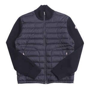 MH1134◇モンクレール/MONCLER メンズL G20919B50700 A9341/カーディガン ダウンジャケット フルジップ ネイビー系