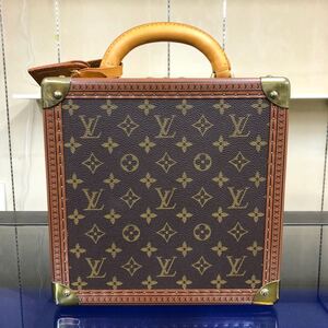 【ルイヴィトン】本物 LOUIS VUITTON コトヴィル25 モノグラム トランクケース ハンドバッグ アタッシュケース トランク メンズ レディース